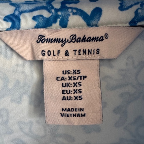 Tommy Bahama Golf & Tennis Blue Coral Reef Quarter Zip Pullover, Size XS - Picture 5 of 8